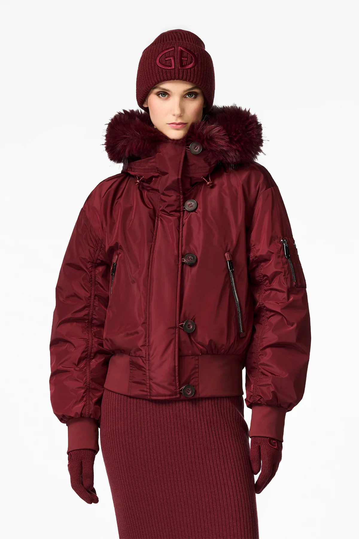 JEANNE ski jacket FAUX BORDER